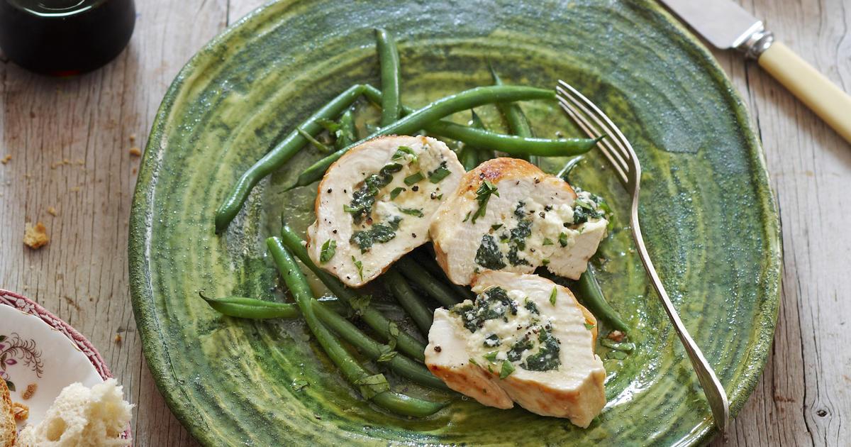 Chicken breast stuffed with spinach